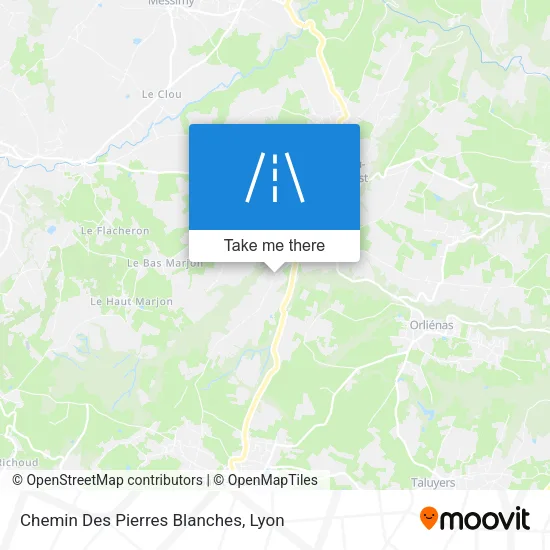 Chemin Des Pierres Blanches map