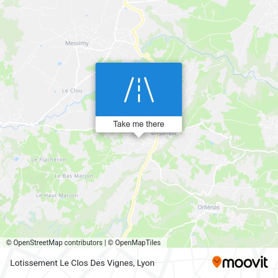 Lotissement Le Clos Des Vignes map