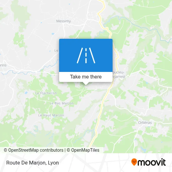 Route De Marjon map