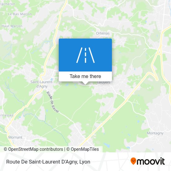 Route De Saint-Laurent D'Agny map