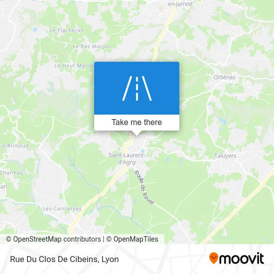 Rue Du Clos De Cibeins map