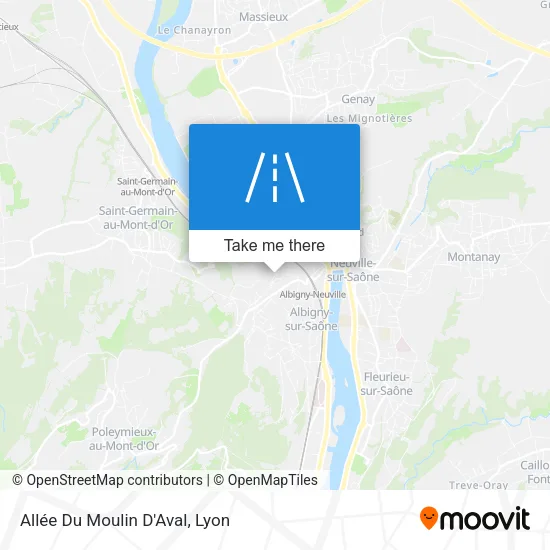 Allée Du Moulin D'Aval map