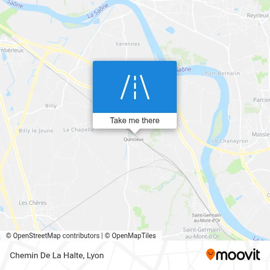 Chemin De La Halte map