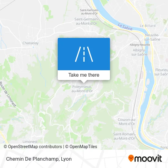 Chemin De Planchamp map