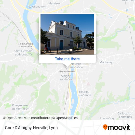 Mapa Gare D'Albigny-Neuville