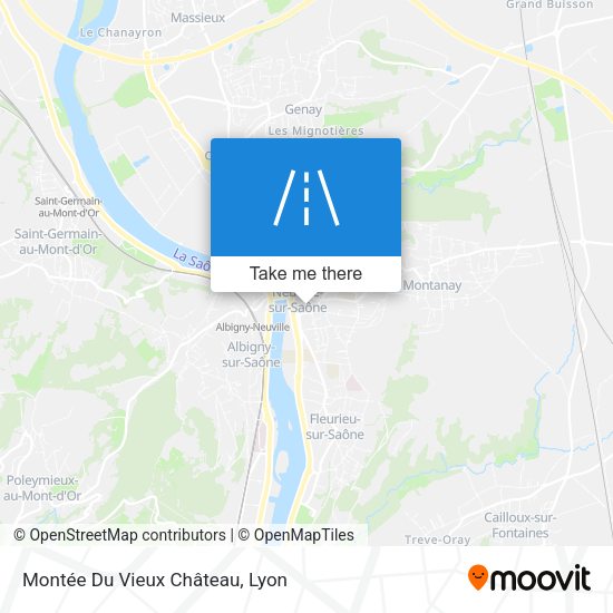 Montée Du Vieux Château map