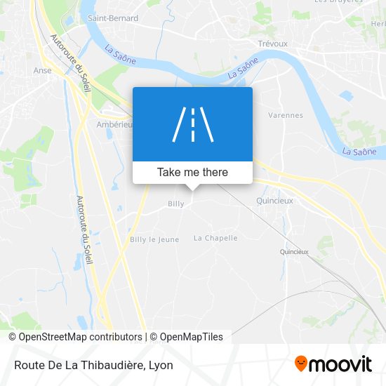 Route De La Thibaudière map