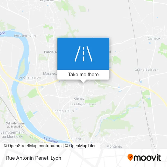 Rue Antonin Penet map
