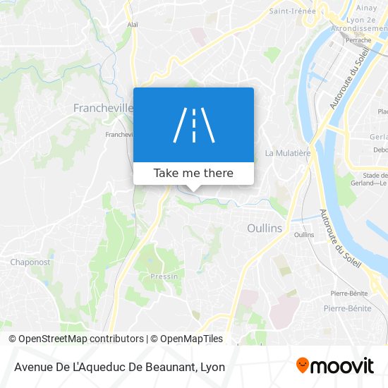 Avenue De L'Aqueduc De Beaunant map