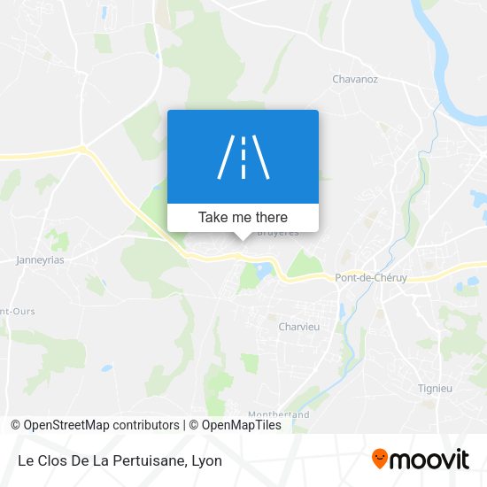 Le Clos De La Pertuisane map