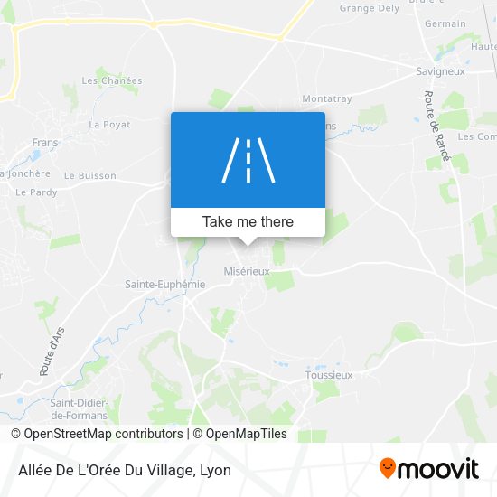 Allée De L'Orée Du Village map