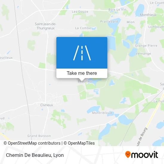 Chemin De Beaulieu map
