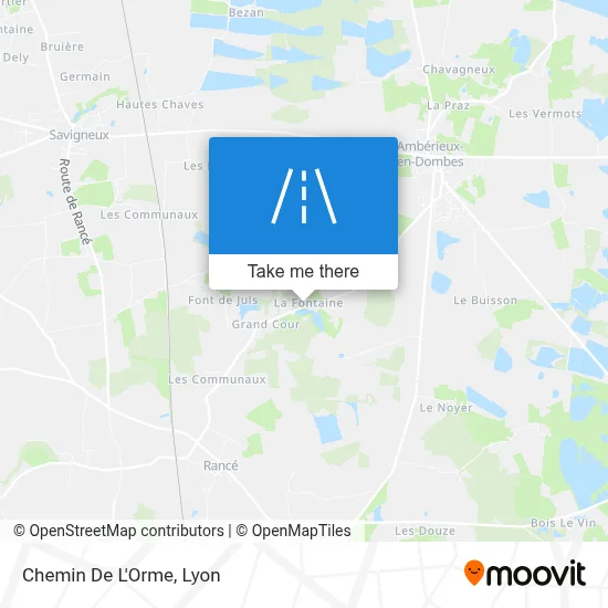 Chemin De L'Orme map