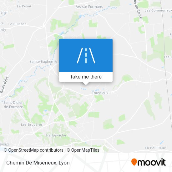 Chemin De Misérieux map