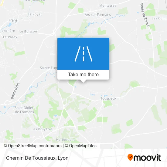 Chemin De Toussieux map