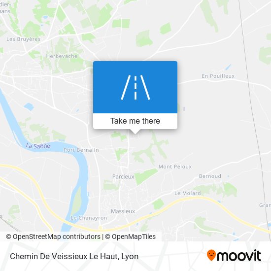 Chemin De Veissieux Le Haut map