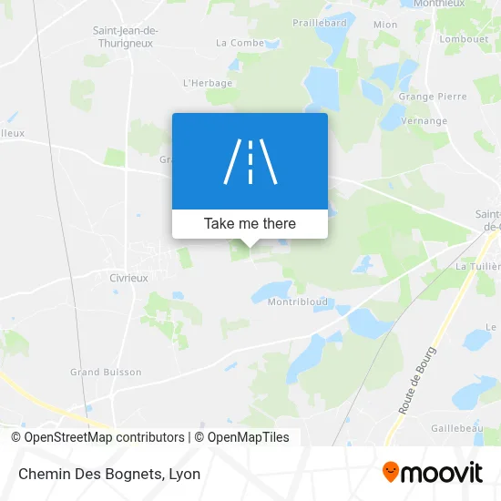 Chemin Des Bognets map