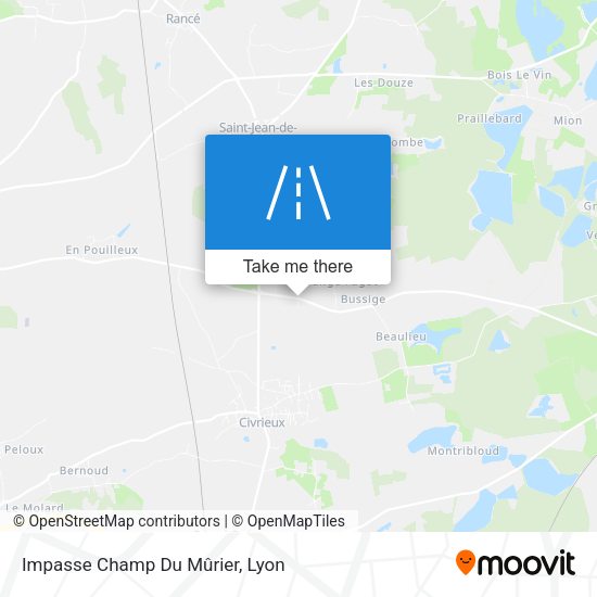 Impasse Champ Du Mûrier map