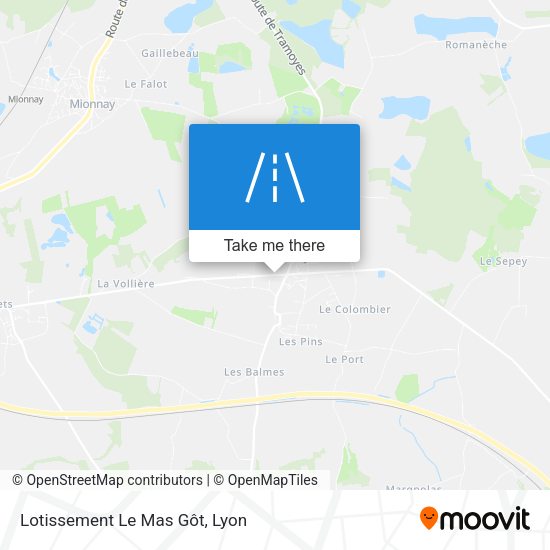Lotissement Le Mas Gôt map
