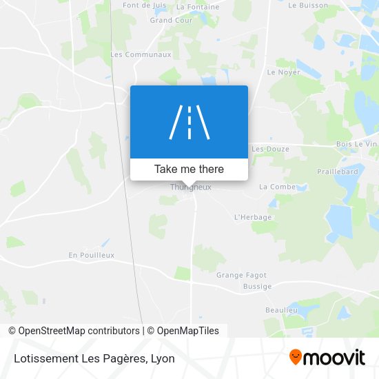 Lotissement Les Pagères map