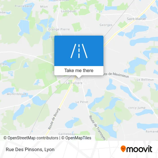 Rue Des Pinsons map