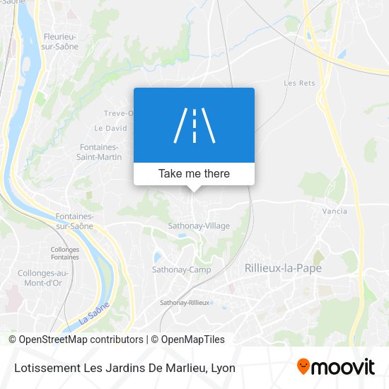 Lotissement Les Jardins De Marlieu map