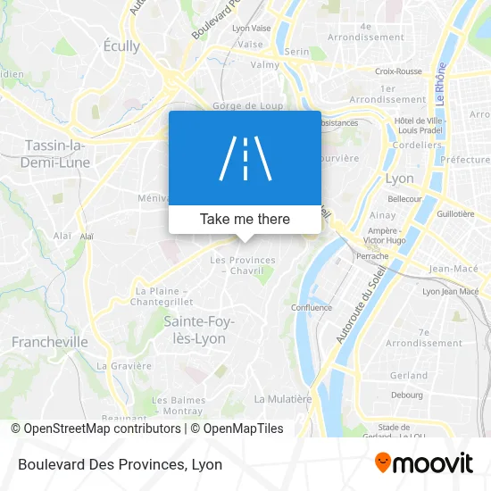 Boulevard Des Provinces map