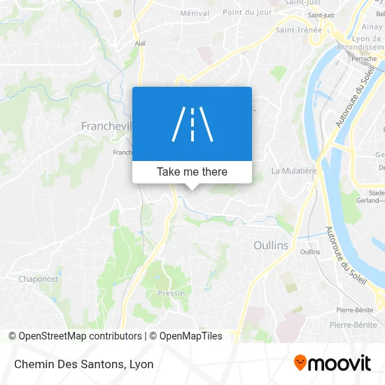 Chemin Des Santons map