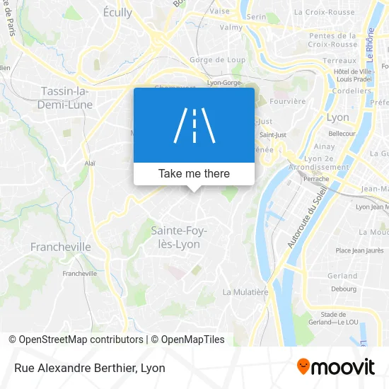 Mapa Rue Alexandre Berthier