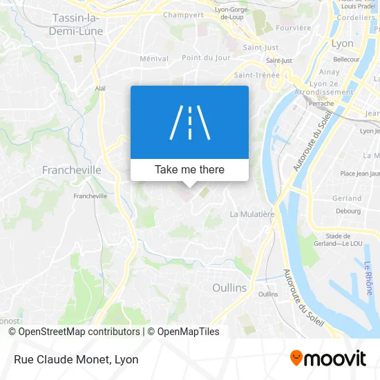 Rue Claude Monet map