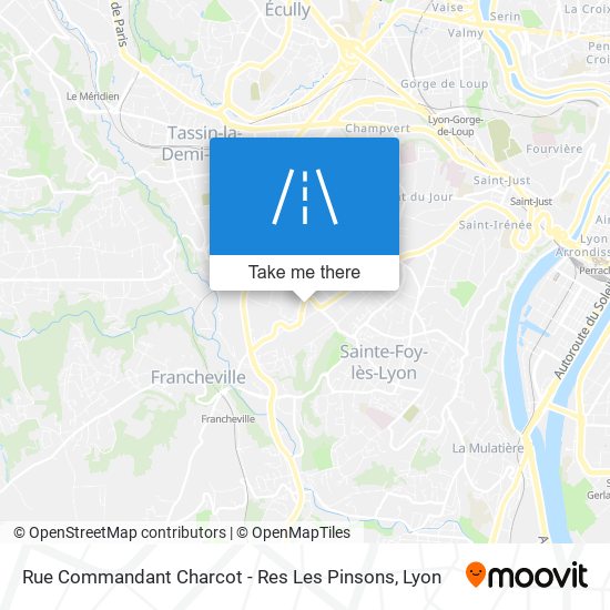 Mapa Rue Commandant Charcot - Res Les Pinsons