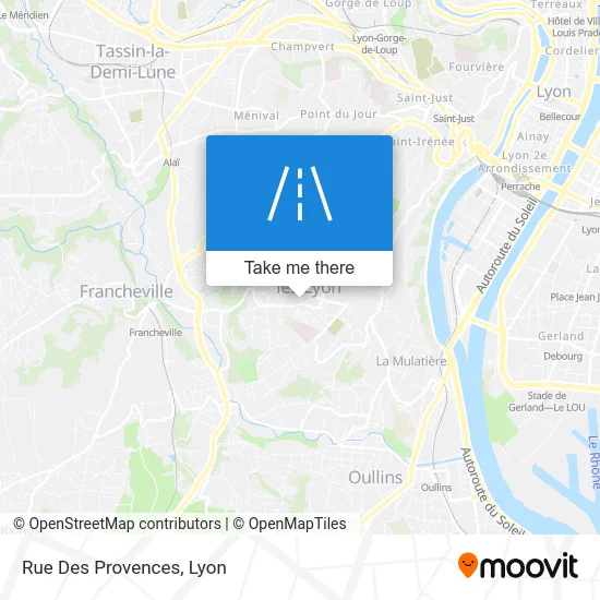 Rue Des Provences map