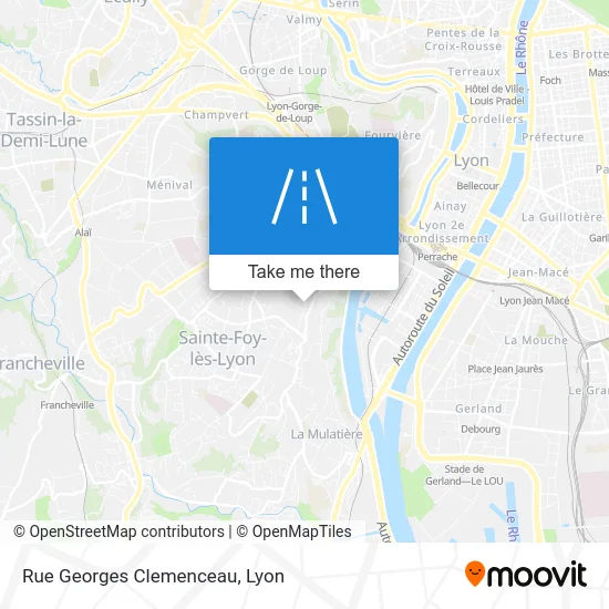 Rue Georges Clemenceau map
