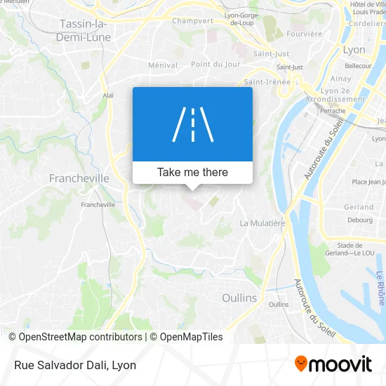 Rue Salvador Dali map