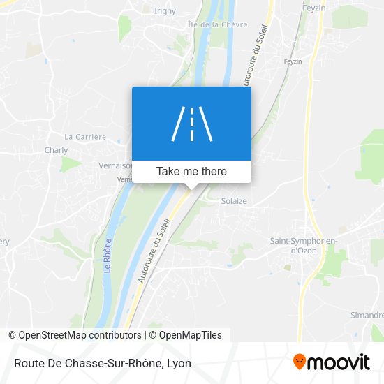 Route De Chasse-Sur-Rhône map