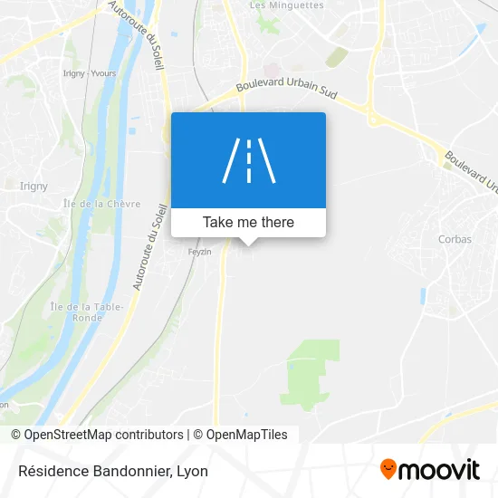 Résidence Bandonnier map