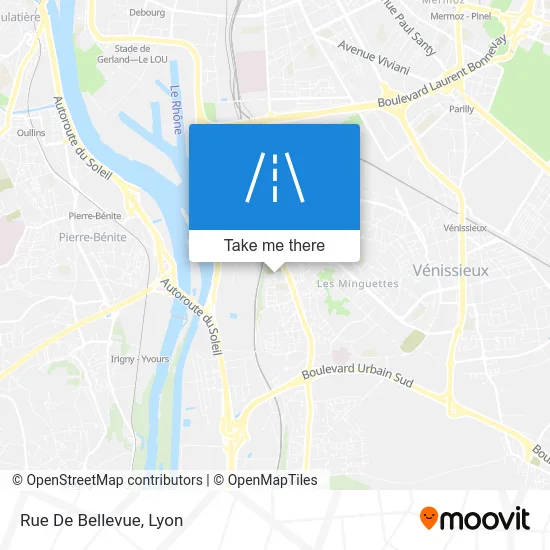 Rue De Bellevue map