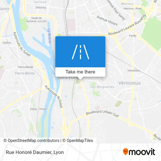 Rue Honoré Daumier map