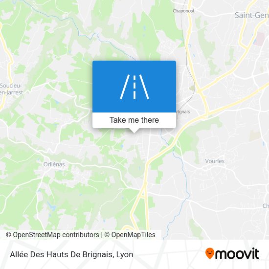 Allée Des Hauts De Brignais map