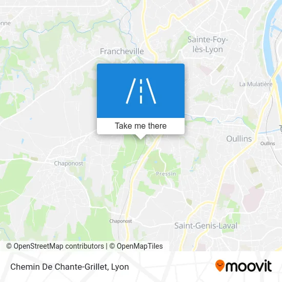 Chemin De Chante-Grillet map