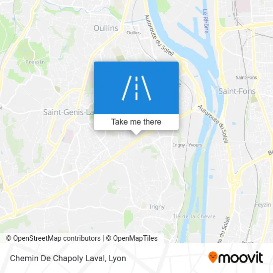 Chemin De Chapoly Laval map