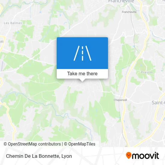 Chemin De La Bonnette map