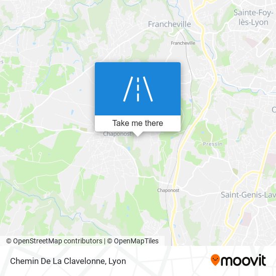 Chemin De La Clavelonne map