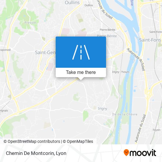 Chemin De Montcorin map