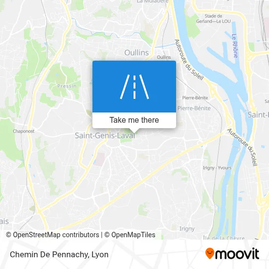 Chemin De Pennachy map