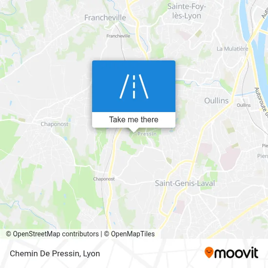 Chemin De Pressin map