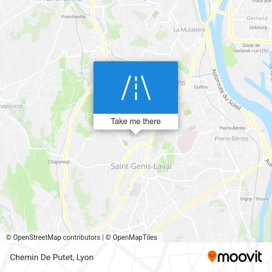 Chemin De Putet map