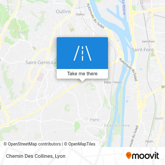 Chemin Des Collines map