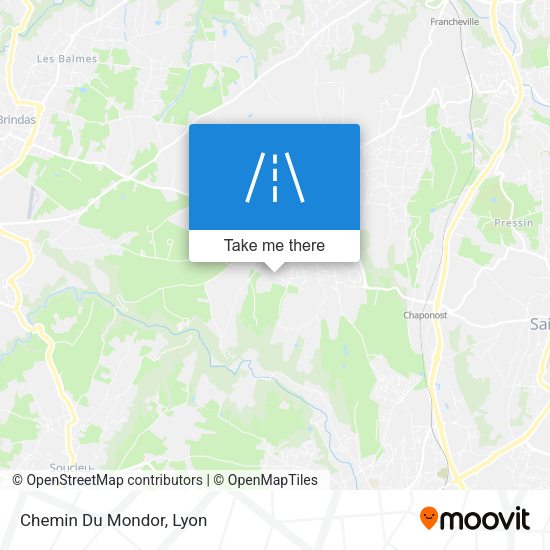 Chemin Du Mondor map