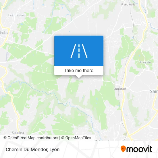 Chemin Du Mondor map